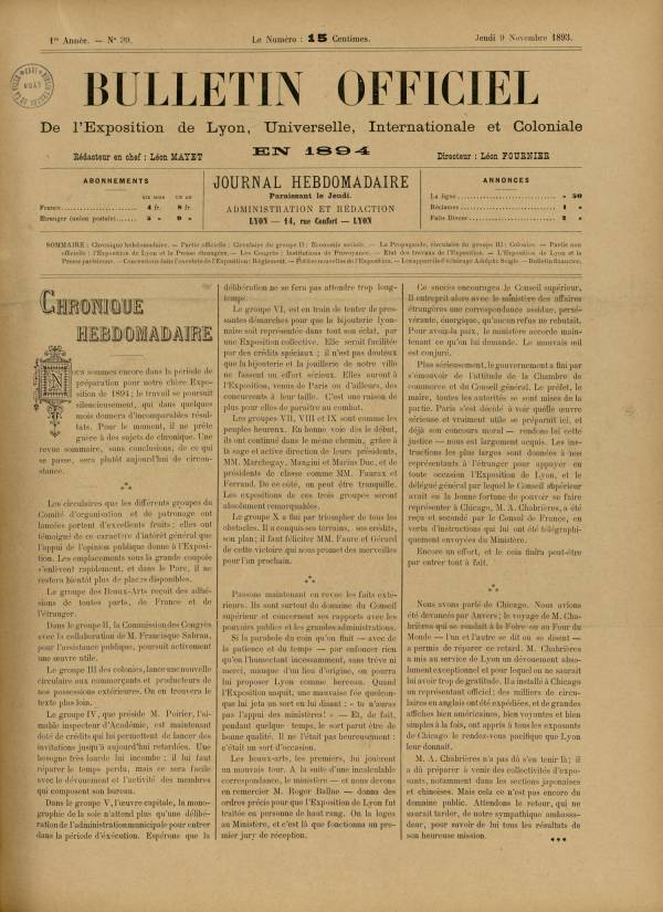 
						Affichage en mode lecture de la page
					