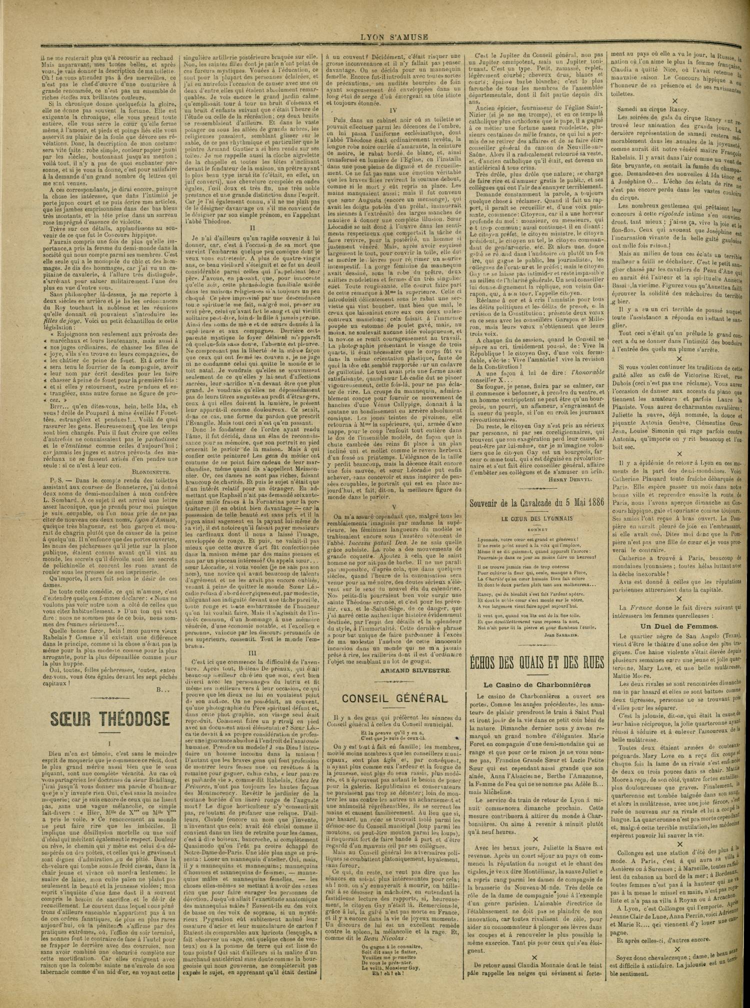 Contenu textuel de l'image : il ne me resterait plus qu'à recourir au rechaud Mais auparavant, mes toutes belles, et après vous, je vais donner la description de ma toilette. Oh ! ne vous attendez pas à des merveilles, ce n'est pas le chef-d'oeuvre d'une couturière à grande renommée, ce n'est pas un ensemble de riches étoffes aux brillantes couleurs. 