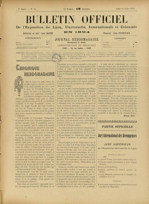 
						Affichage en mode lecture de la page
					