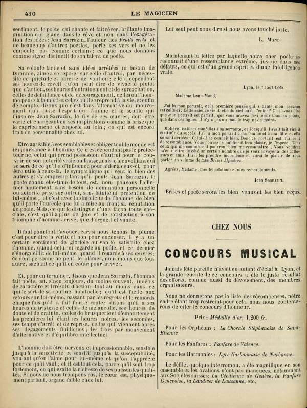 
						Affichage en mode lecture de la page
					