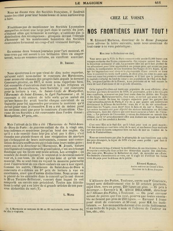 
						Affichage en mode lecture de la page
					
