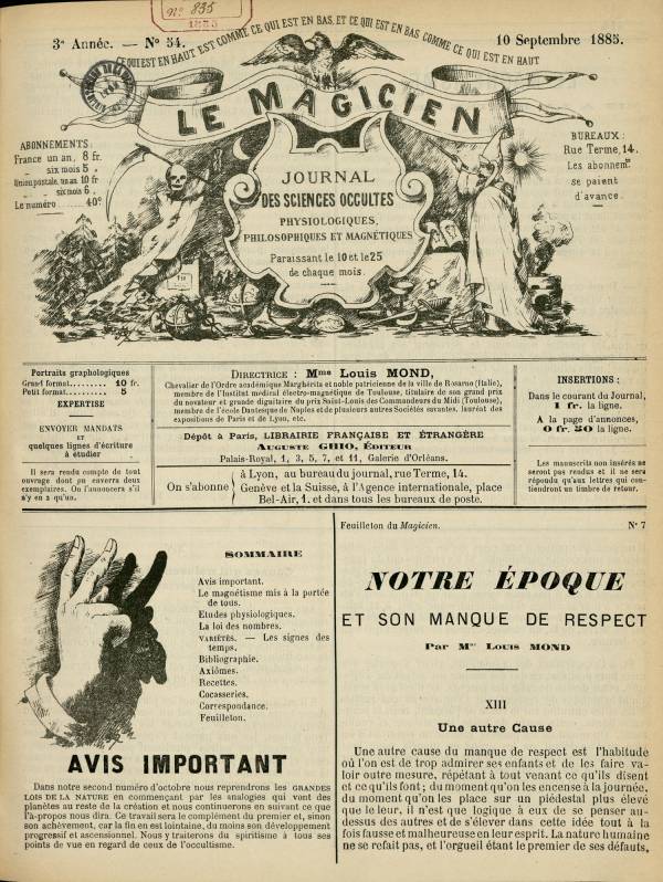 
						Affichage en mode lecture de la page
					