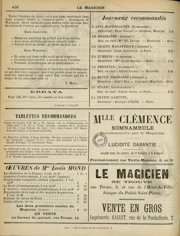 
						Affichage en mode lecture de la page
					