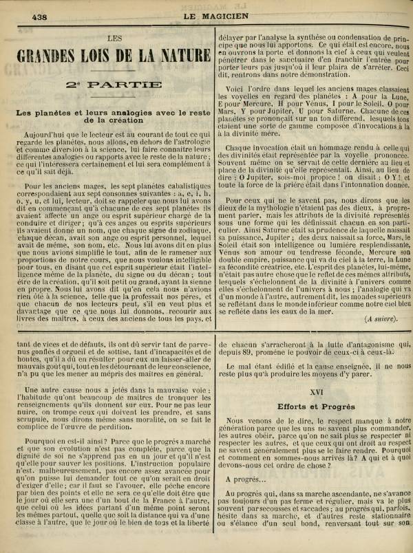 
						Affichage en mode lecture de la page
					