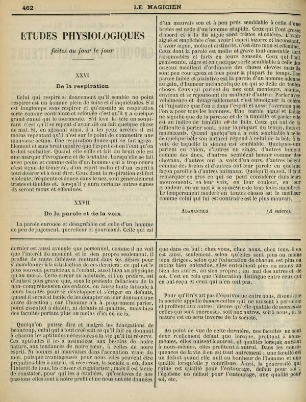 
						Affichage en mode lecture de la page
					