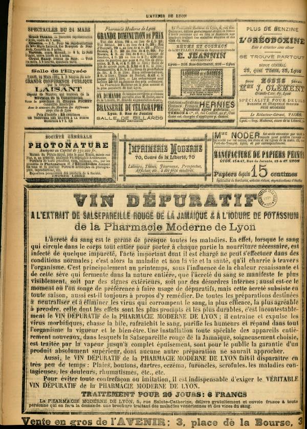 
						Affichage en mode lecture de la page
					