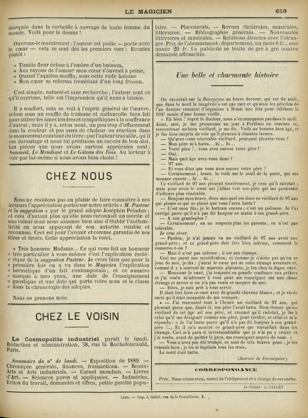 
						Affichage en mode lecture de la page
					