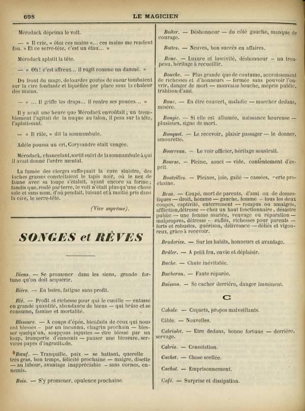 
						Affichage en mode lecture de la page
					
