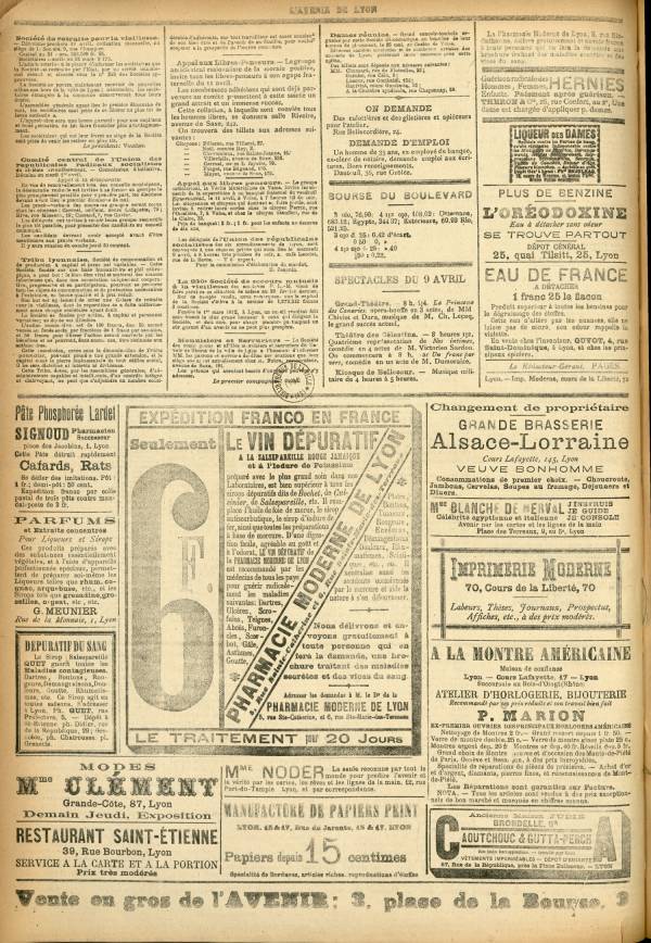 
						Affichage en mode lecture de la page
					