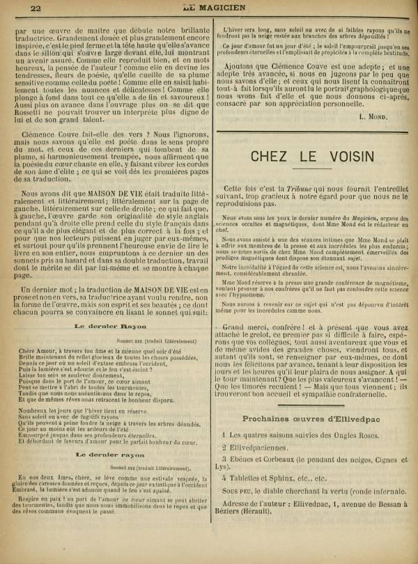 
						Affichage en mode lecture de la page
					