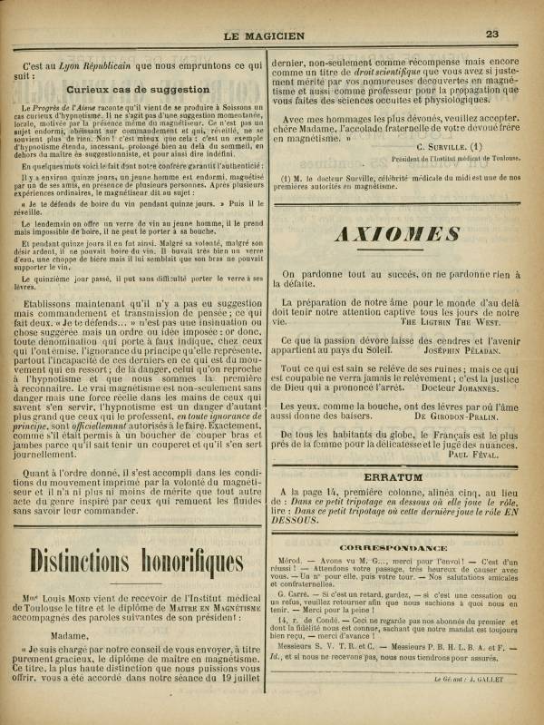 
						Affichage en mode lecture de la page
					