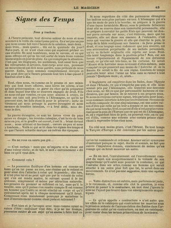 
						Affichage en mode lecture de la page
					