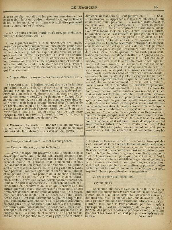 
						Affichage en mode lecture de la page
					
