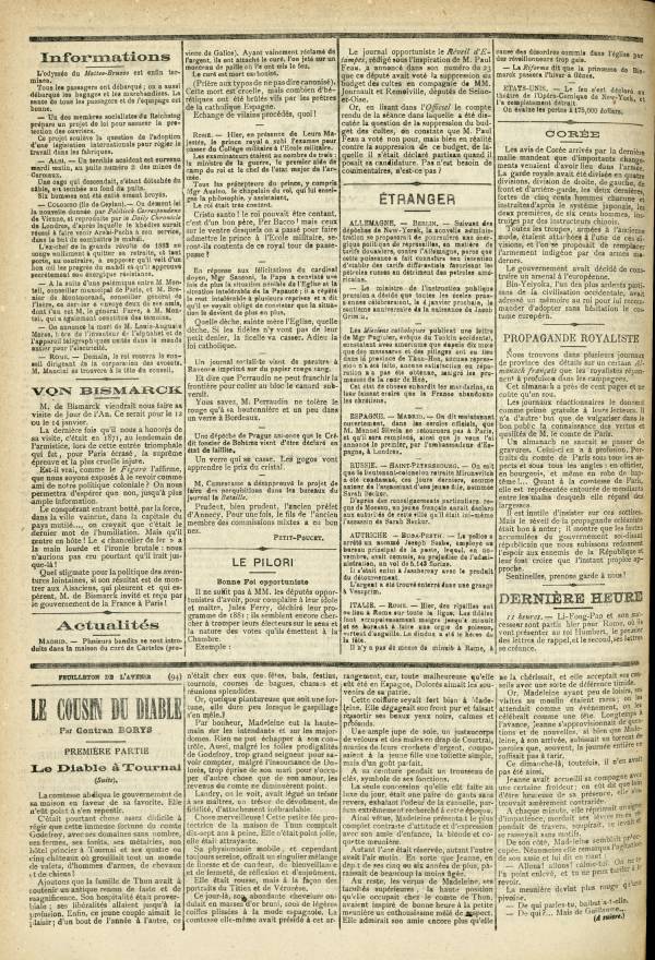 
						Affichage en mode lecture de la page
					
