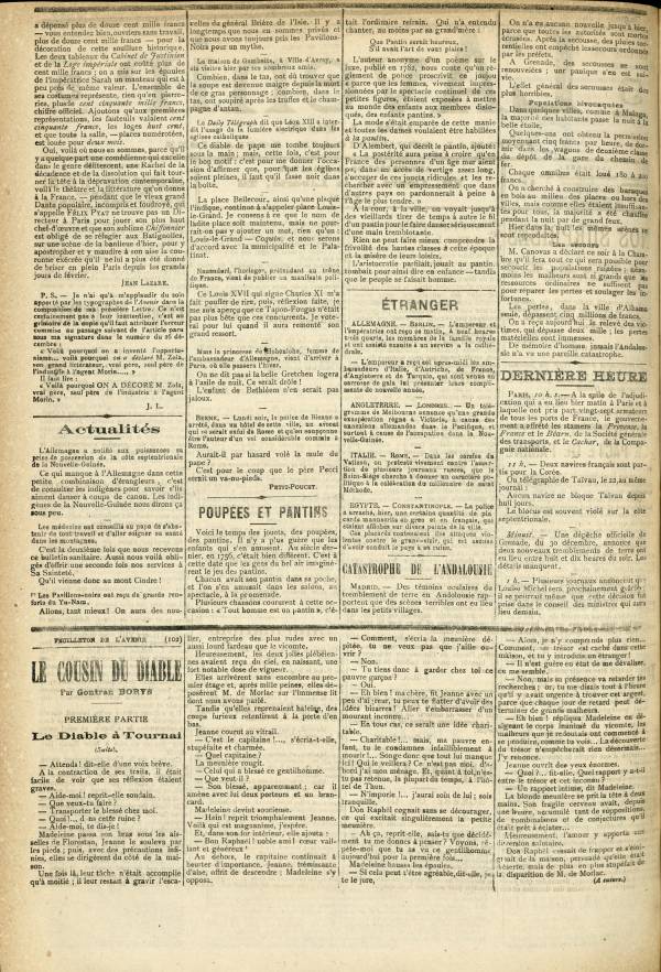 
						Affichage en mode lecture de la page
					