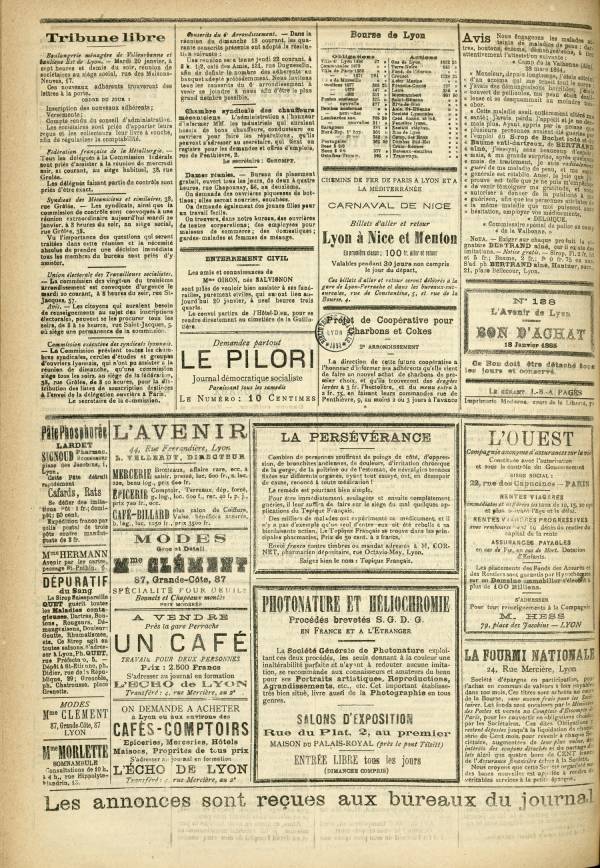 
						Affichage en mode lecture de la page
					