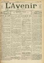 L'AVENIR DE LYON, Deuxième Année - N°213