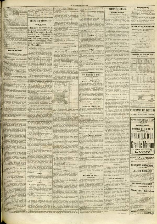 
						Affichage en mode lecture de la page
					