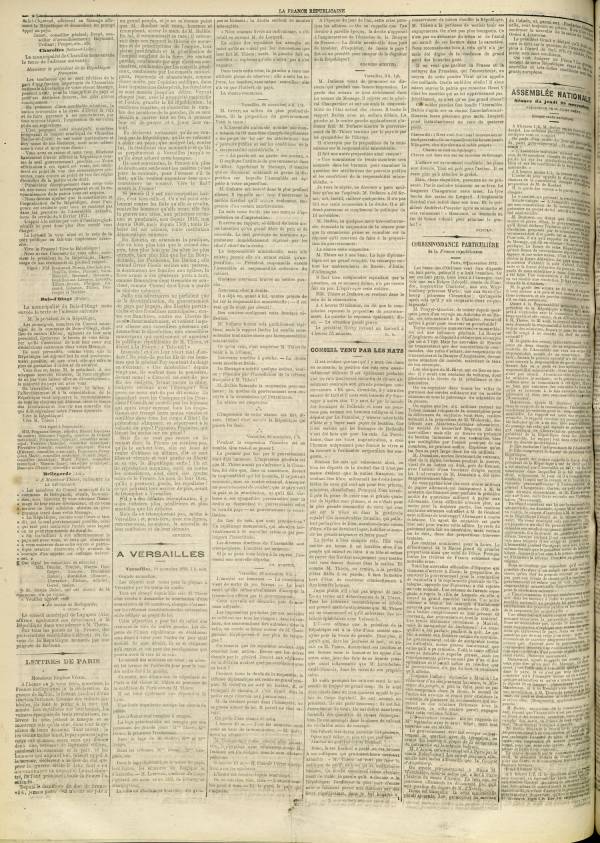 
						Affichage en mode lecture de la page
					