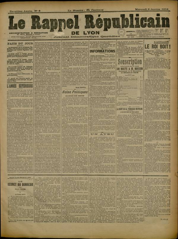 
						Affichage en mode lecture de la page
					