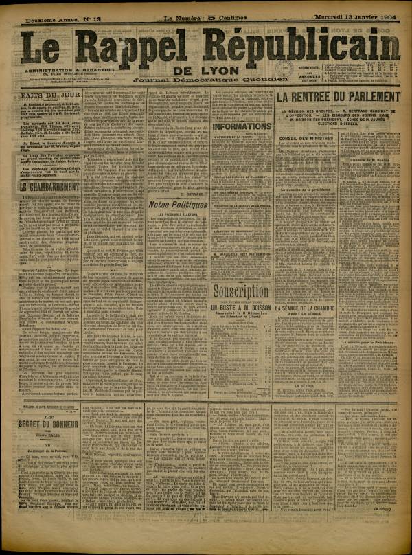 
						Affichage en mode lecture de la page
					