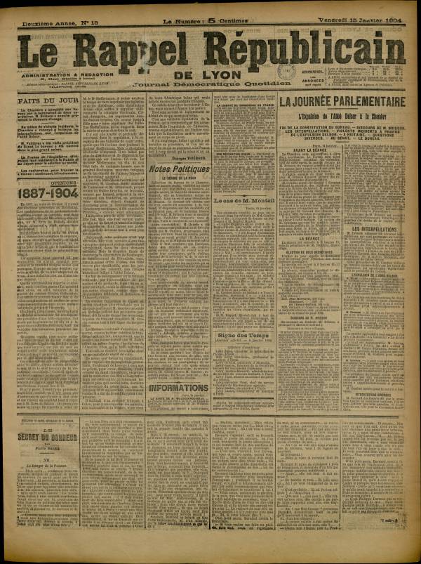 
						Affichage en mode lecture de la page
					