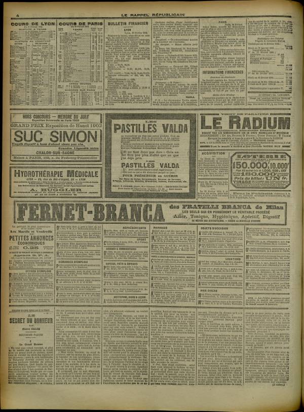 
						Affichage en mode lecture de la page
					