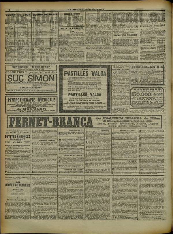 
						Affichage en mode lecture de la page
					