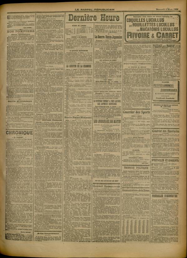 
						Affichage en mode lecture de la page
					