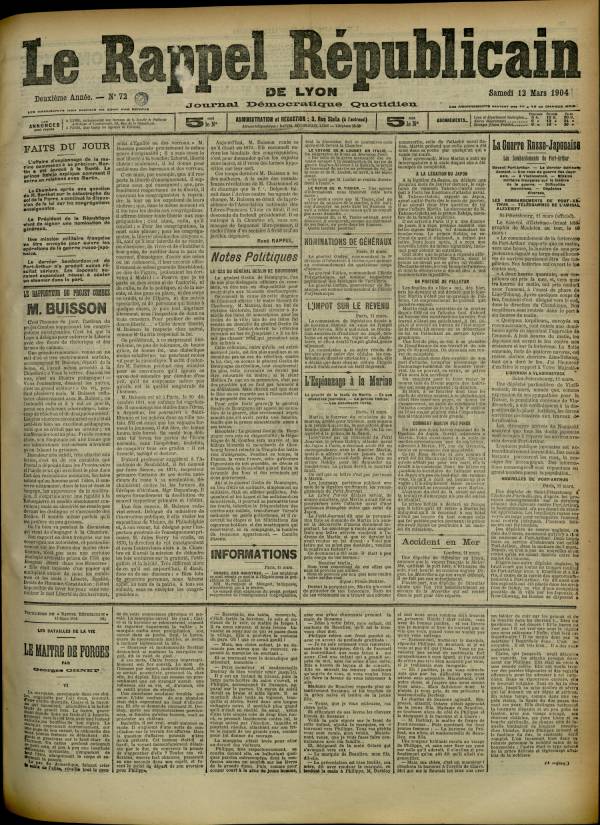 
						Affichage en mode lecture de la page
					