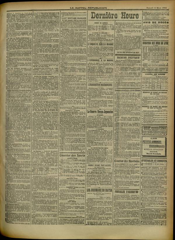 
						Affichage en mode lecture de la page
					