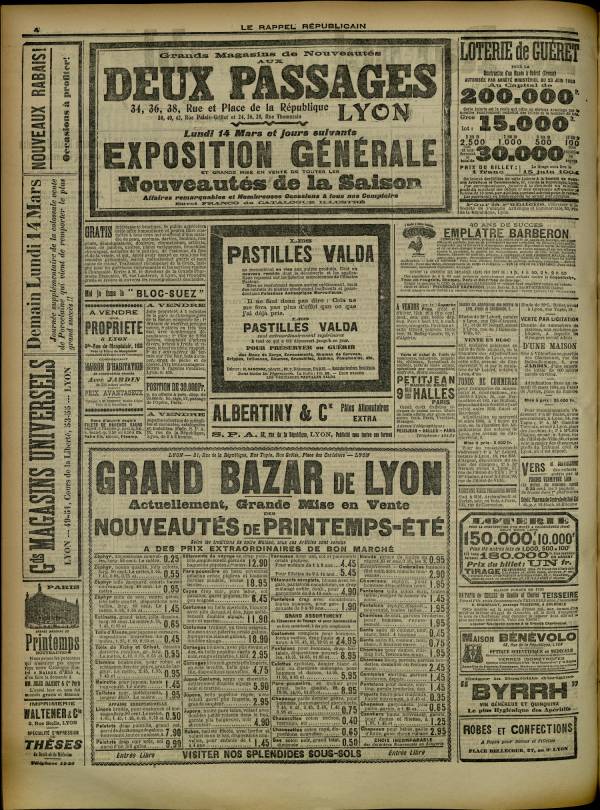 
						Affichage en mode lecture de la page
					