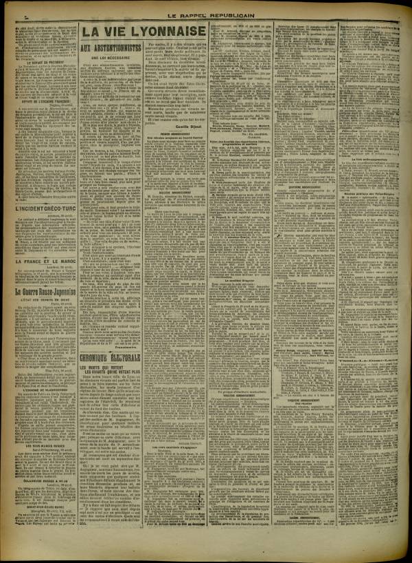 
						Affichage en mode lecture de la page
					