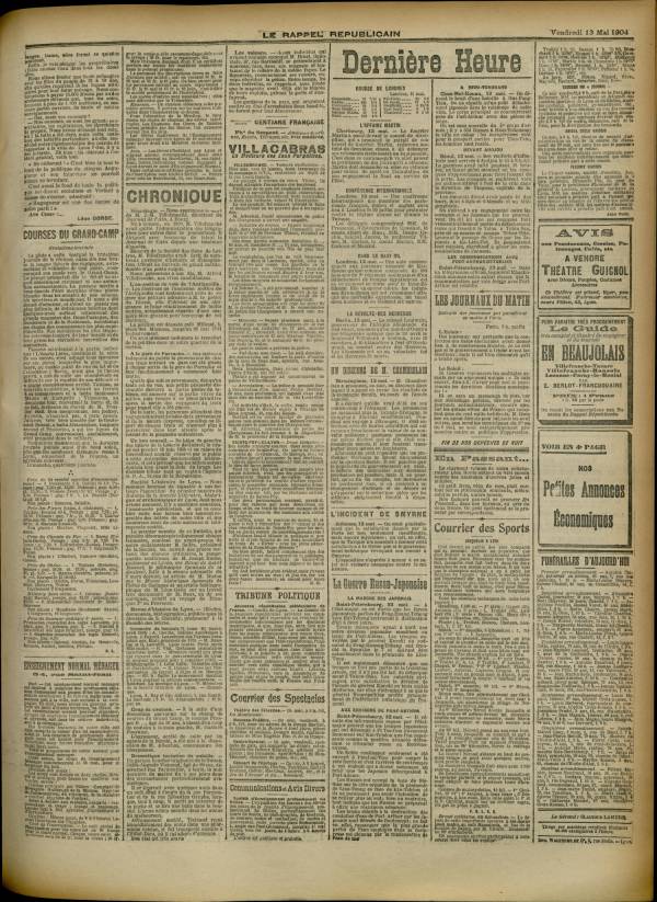 
						Affichage en mode lecture de la page
					