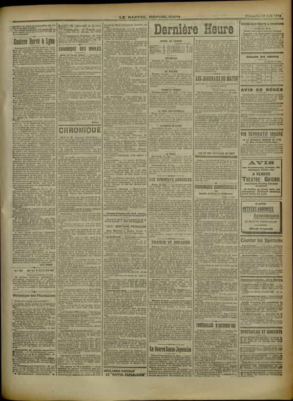 
						Affichage en mode lecture de la page
					