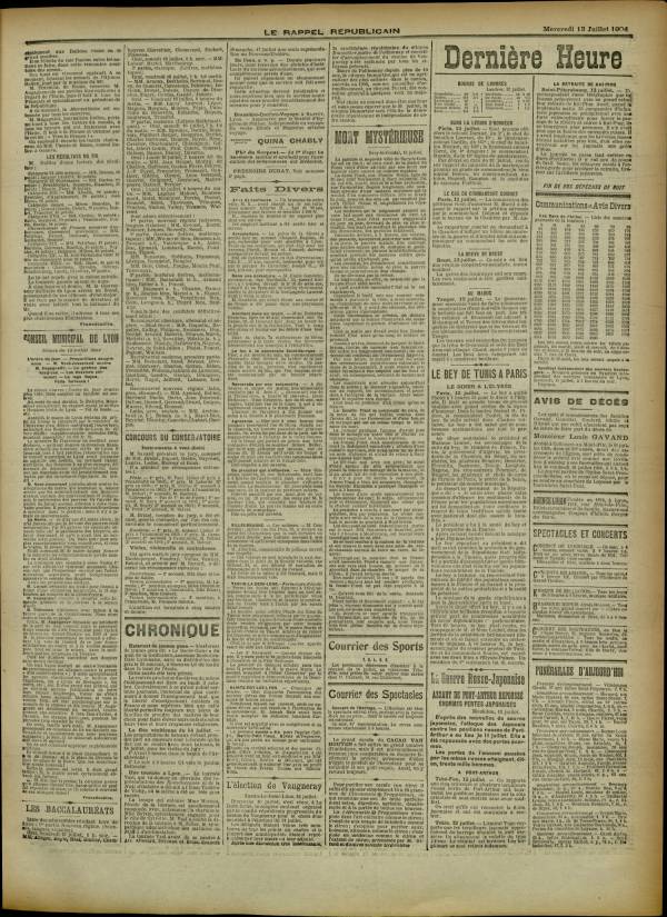 
						Affichage en mode lecture de la page
					