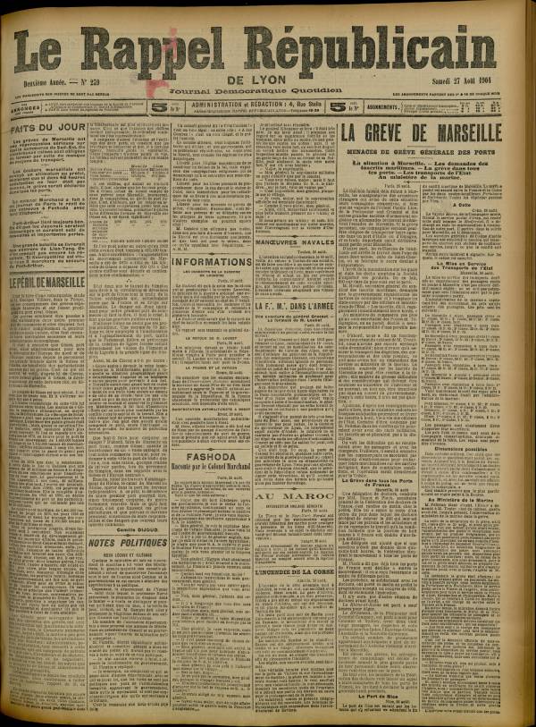 
						Affichage en mode lecture de la page
					