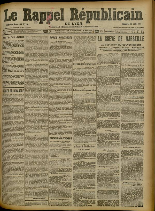 
						Affichage en mode lecture de la page
					