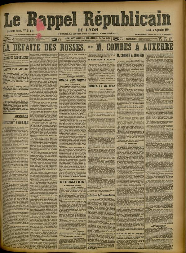 
						Affichage en mode lecture de la page
					
