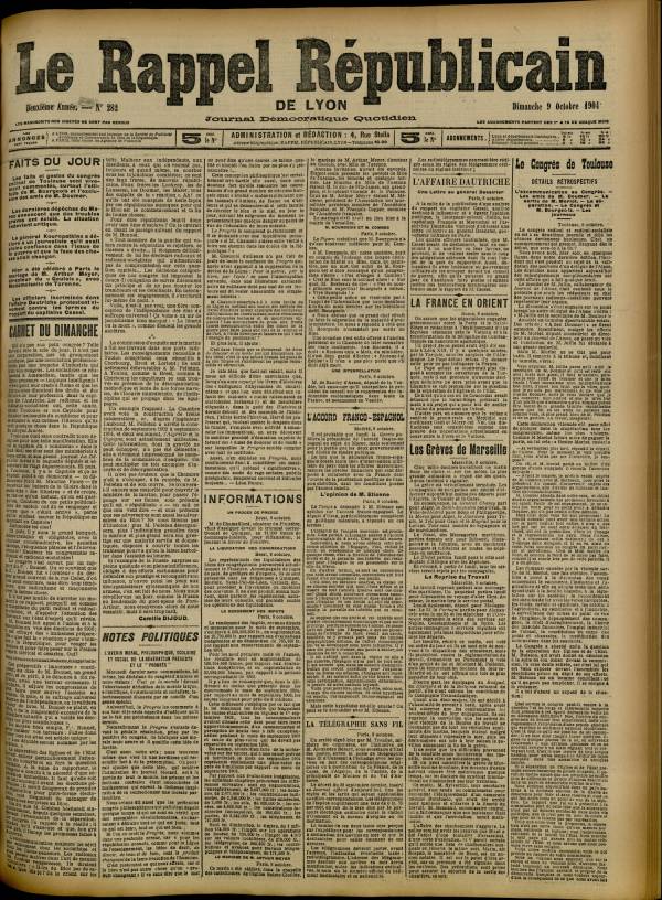 
						Affichage en mode lecture de la page
					