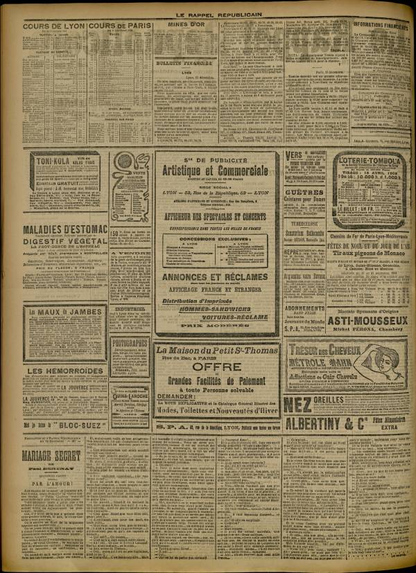 
						Affichage en mode lecture de la page
					