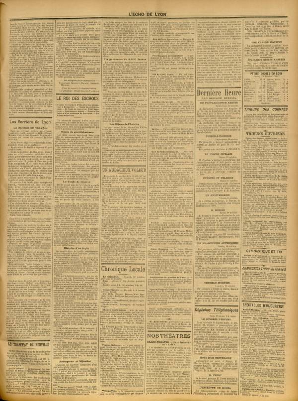 
						Affichage en mode lecture de la page
					