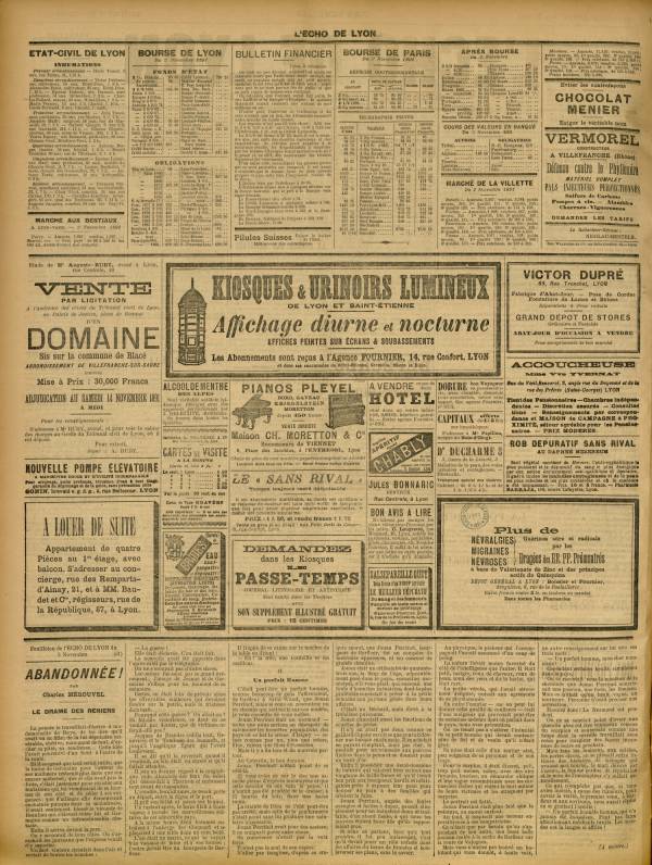 
						Affichage en mode lecture de la page
					