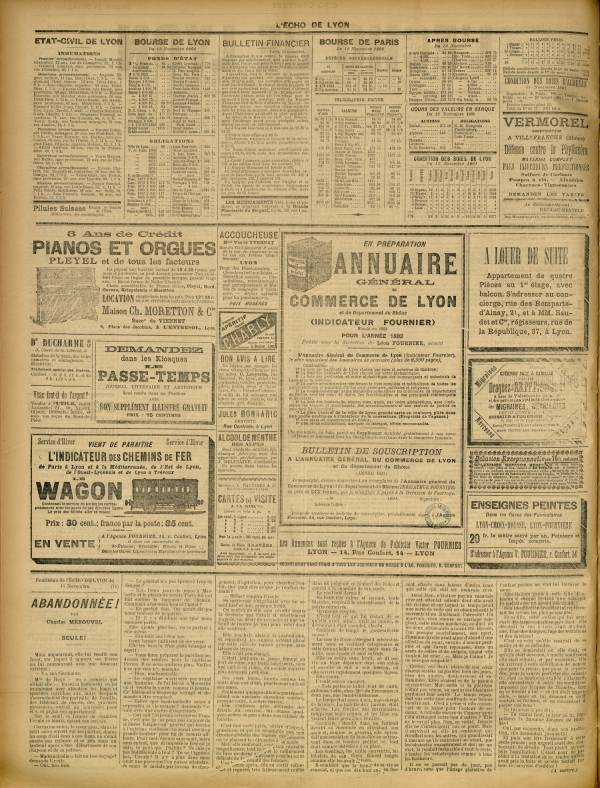 
						Affichage en mode lecture de la page
					