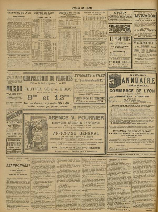 
						Affichage en mode lecture de la page
					