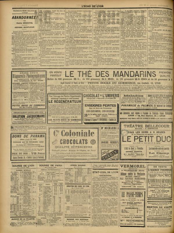 
						Affichage en mode lecture de la page
					