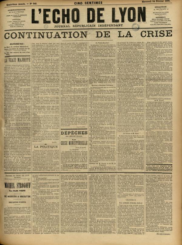 
						Affichage en mode lecture de la page
					
