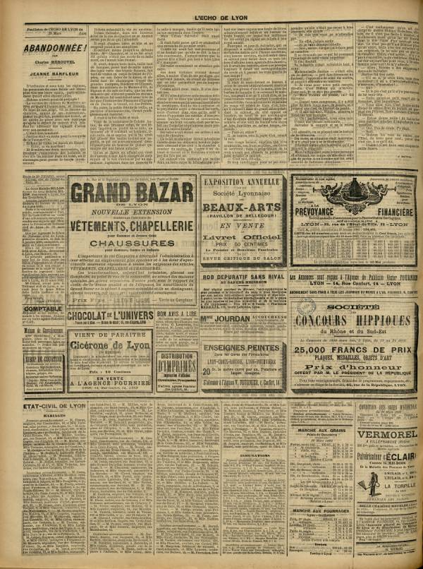 
						Affichage en mode lecture de la page
					