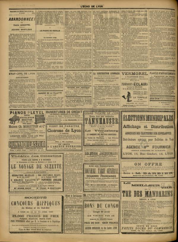 
						Affichage en mode lecture de la page
					
