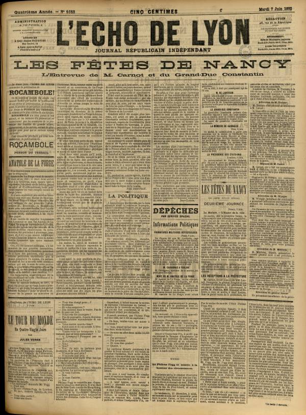 
						Affichage en mode lecture de la page
					